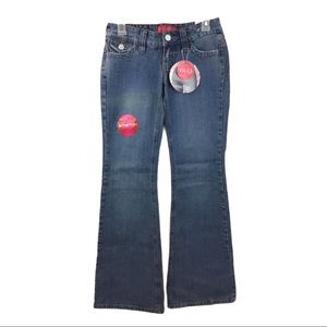 GLO Vintage Blue Wash Stretch Flare Jeans NWT